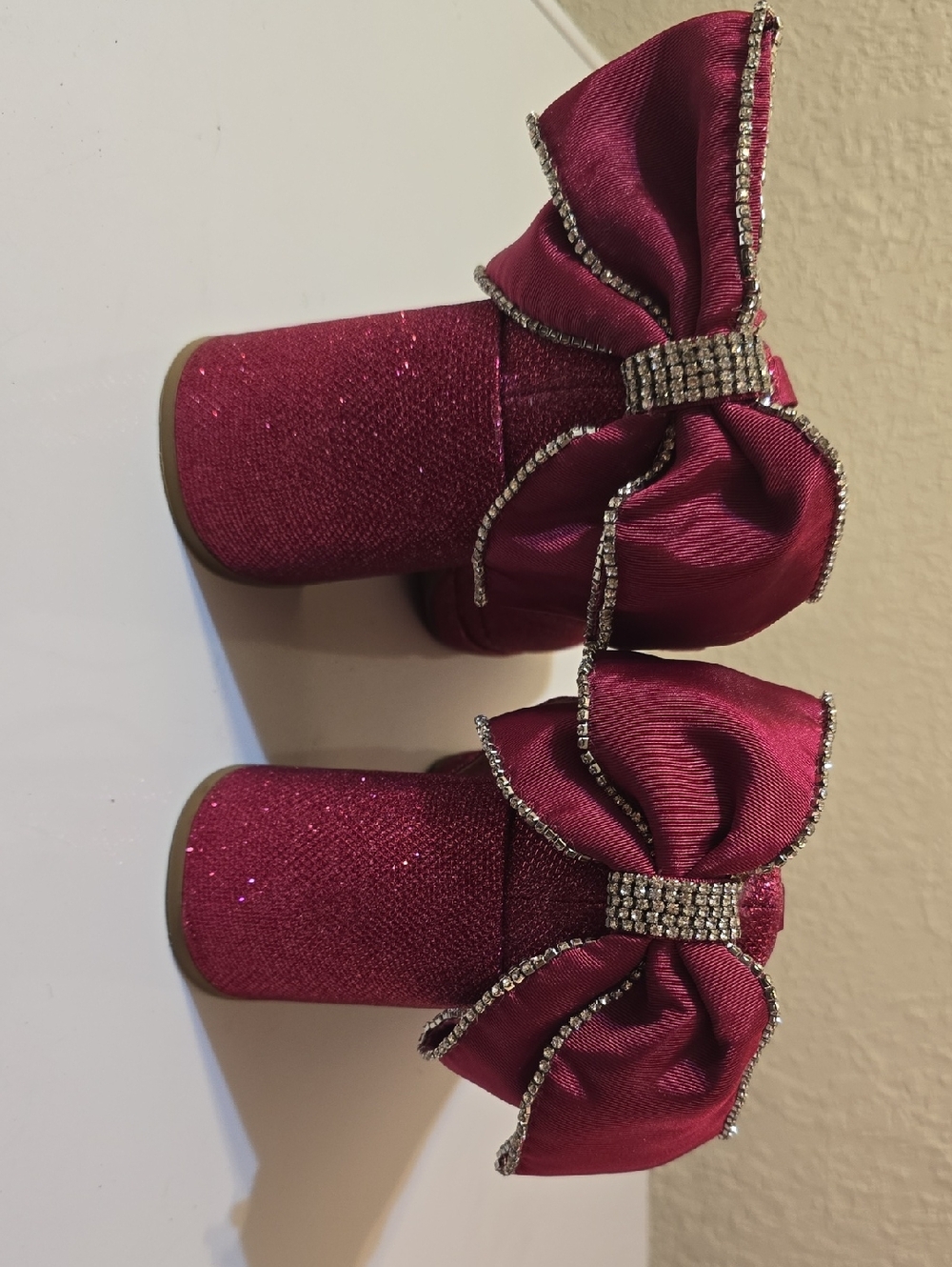 Betsey Johnson TORRID Pink Bow Back Heels Size 9.5 - Picture 6 of 10